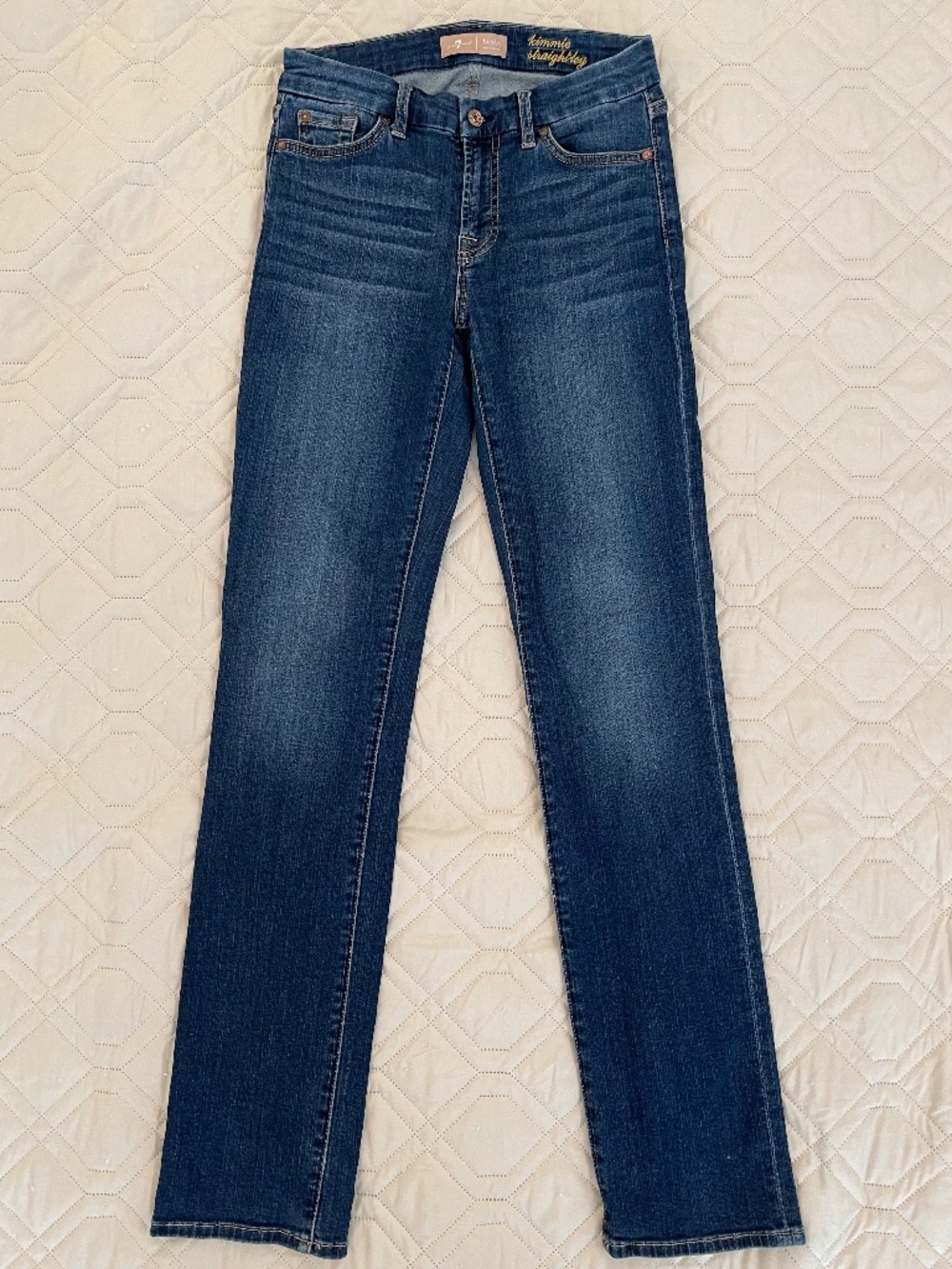 7 for All Mankind Bl(air) KIMMIE STRAIGHT in Indigo